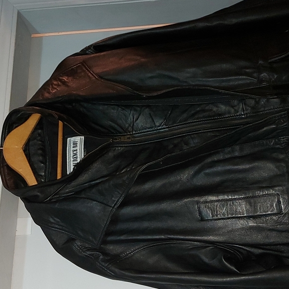 Laurence Roy leather jacket, size XXL, winter lining, lambskin, black - Picture 6 of 7